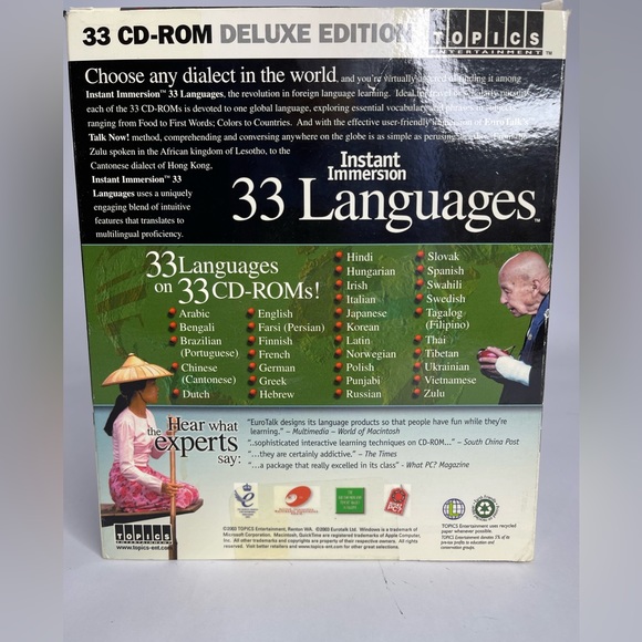 Instant Immersion 33 Languages The Euro Method Deluxe Edition - Picture 2 of 3